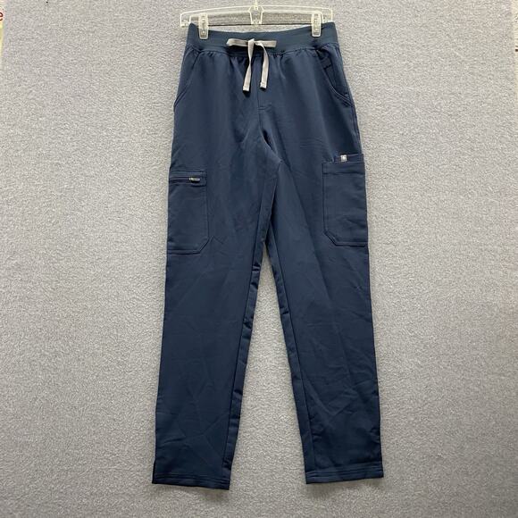Figs Pants - FIGS HW Yola High Waisted Scrub Pants Women’s Small Slate Blue Cargo Po 6659
